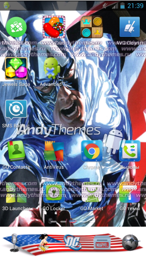 Капитан Америка Go Launcher