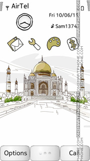Taj Mahal theme screenshot