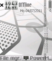 White navigator theme screenshot