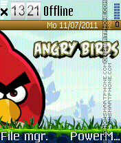 Angry birds theme screenshot