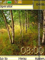 Autumn birch swf theme screenshot
