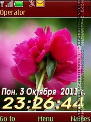 Flower12 swf theme screenshot