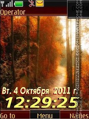 Autumn morning12 swf theme screenshot