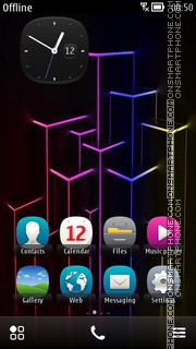 Neon City theme screenshot