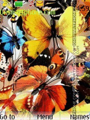 Butterflies theme screenshot