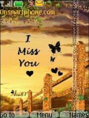 l Miss You theme screenshot