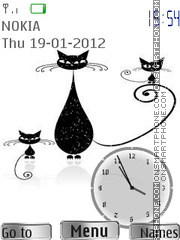 Black Cats theme screenshot