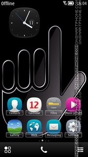 Hand Sign theme screenshot
