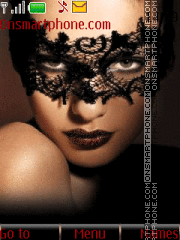 Girl In MAsk theme screenshot