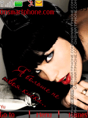 Brunette Girl theme screenshot