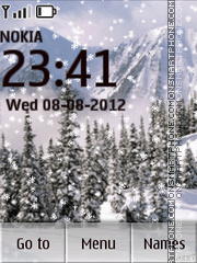 Winter Snow theme screenshot