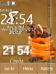 Orange and spices theme screenshot