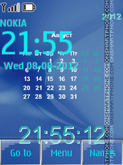 Simple calendar theme screenshot