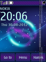 Violet Abstract theme screenshot