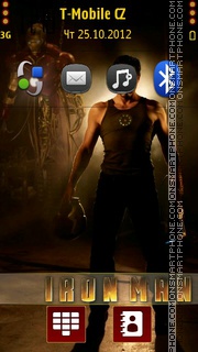 Iron man theme screenshot