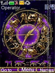 Zodiac clock theme screenshot