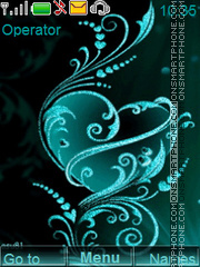 Abstract heart theme screenshot