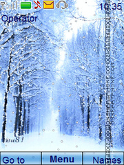 Winter animated theme screenshot