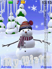 Snowman theme screenshot