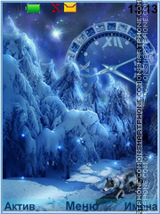 The magic of the winter forest theme screenshot