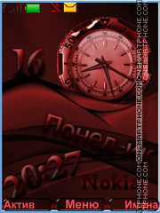 Clock Nokia theme screenshot