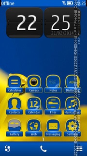 Yellow Flower 05 theme screenshot