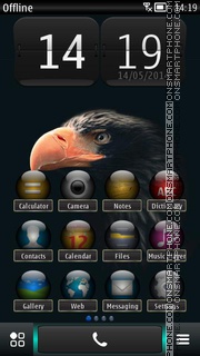 Dark Bird of Prey theme screenshot