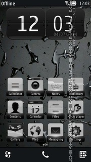 Dark Drops theme screenshot