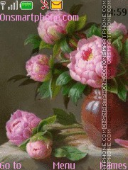 Beautiful peonies theme screenshot