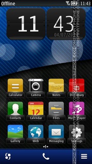 Blue Bokeh 01 theme screenshot