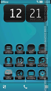 Stunning Blue theme screenshot