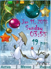 Snowman theme screenshot