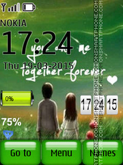 Lovers Clock theme screenshot