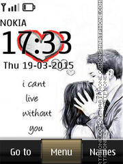 I Cant Live Without You theme screenshot