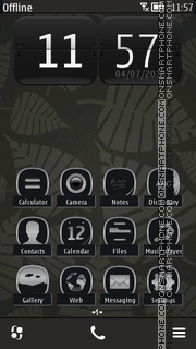 Dark Leaves theme screenshot