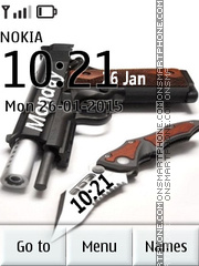 Weapon Clock and Weapon Icons theme screenshot