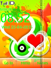 Colorful Hearts 05 theme screenshot