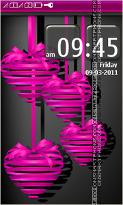 Pink Hearts 06 theme screenshot