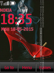 Glamorous High Heel Shoes theme screenshot