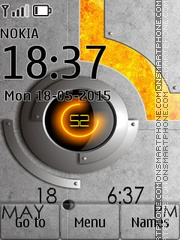Techno Clock 01 theme screenshot