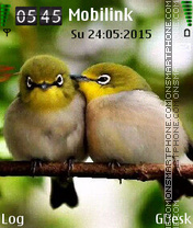 Birds Love theme screenshot