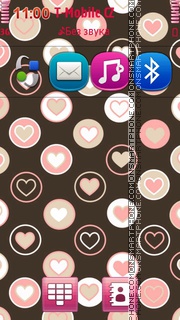 Pink Hearts 07 theme screenshot