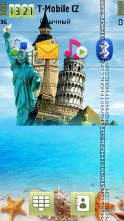 Summer Travelling theme screenshot