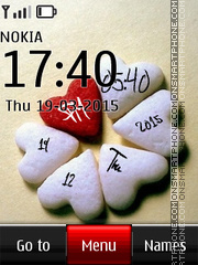 Love Digital Clock 07 theme screenshot