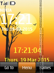 Sun and Tree theme screenshot