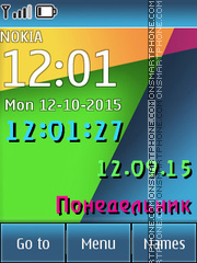 Colorful Geometry theme screenshot