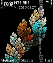 Leaves Art theme screenshot