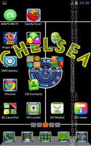 Chelsea FC 07 theme screenshot