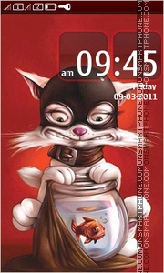Cat fisherman theme screenshot