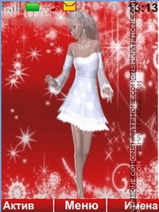 Snow Maiden theme screenshot